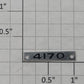 AMT 4170-1 Baggage Car Nameplate with Holes #4170