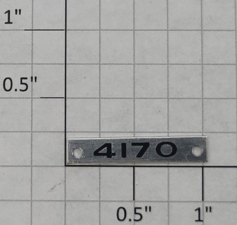 AMT 4170-1 Baggage Car Nameplate with Holes #4170
