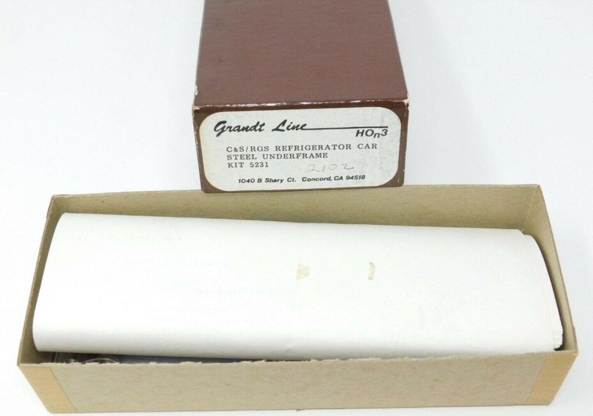 Grandt Line 5231 HOn3 C&S/RGS Steel Underframe Reefer Car Kit