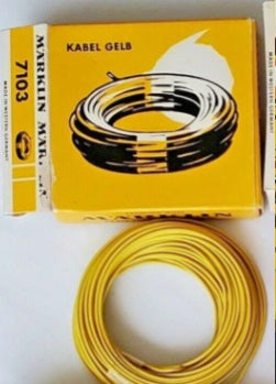 Marklin 7103 33' Lead Yellow Single Conductor Wire - 10 m.