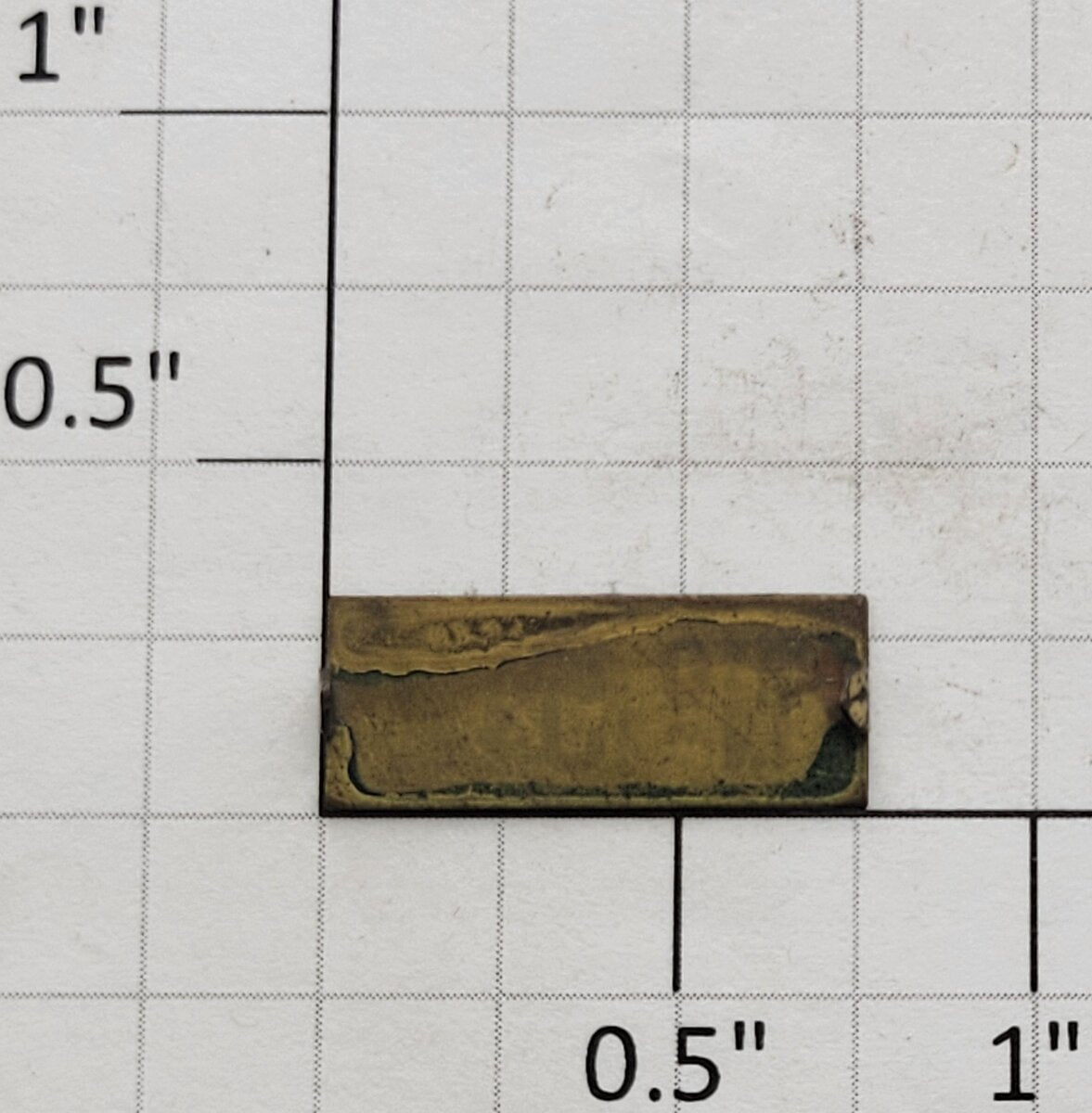 Lionel 512-1 Brass Number Plate with Tabs