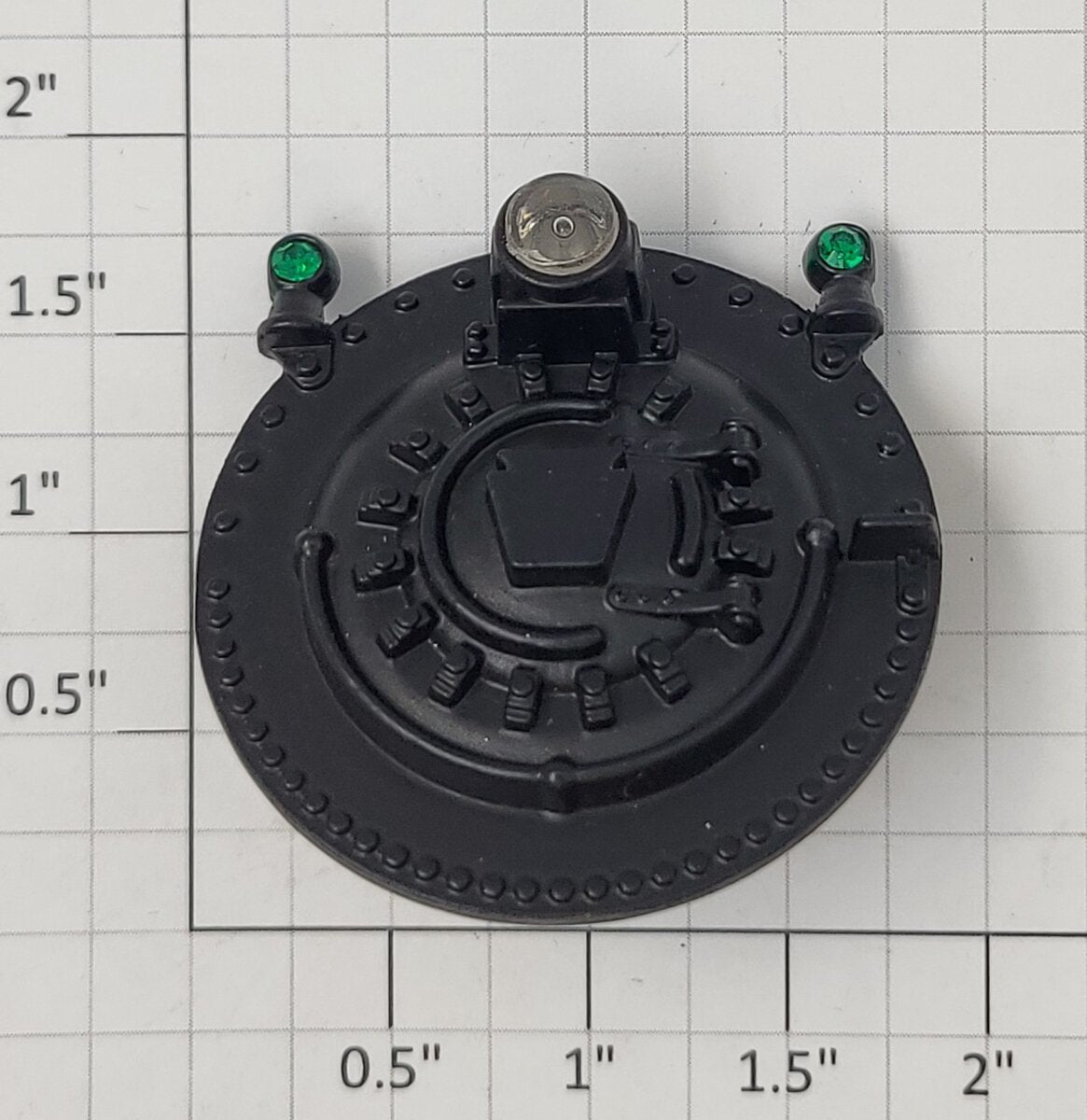 Lionel 675-14 O Gauge Boiler Front with Brackets, Jewels w/o Keystone