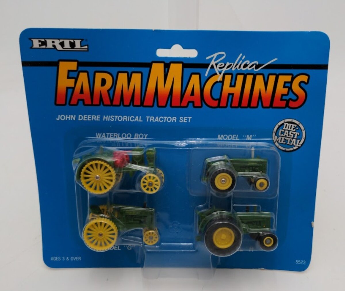 Ertl 5523 1:64 Scale FarmMachines John Deere Historical Tractor (Set of 4)