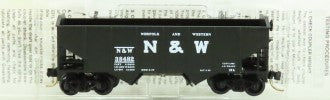 Micro-Trains 09100010 N Norfolk & Western 33' Rib Side Twin Bay Hopper #38482