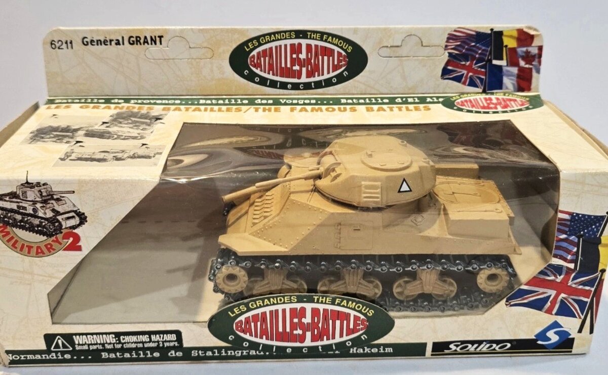 Solido 6211 1:50 Scale Batailles-Battles Military 2 General Grant Tank