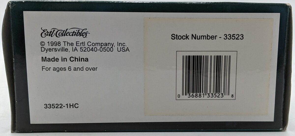 Ertl 33523 1:43 Checker Cab Railway Designs 1998 American Classic Series