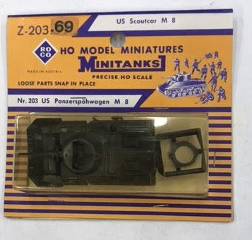 Roco Z-203.69 HO Scale Minitanks US Scoutcar M 8