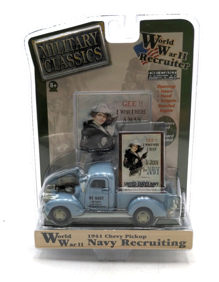 Gearbox 57191 Blue 1941 Chevy Pick-up Navy Recruiting WWII