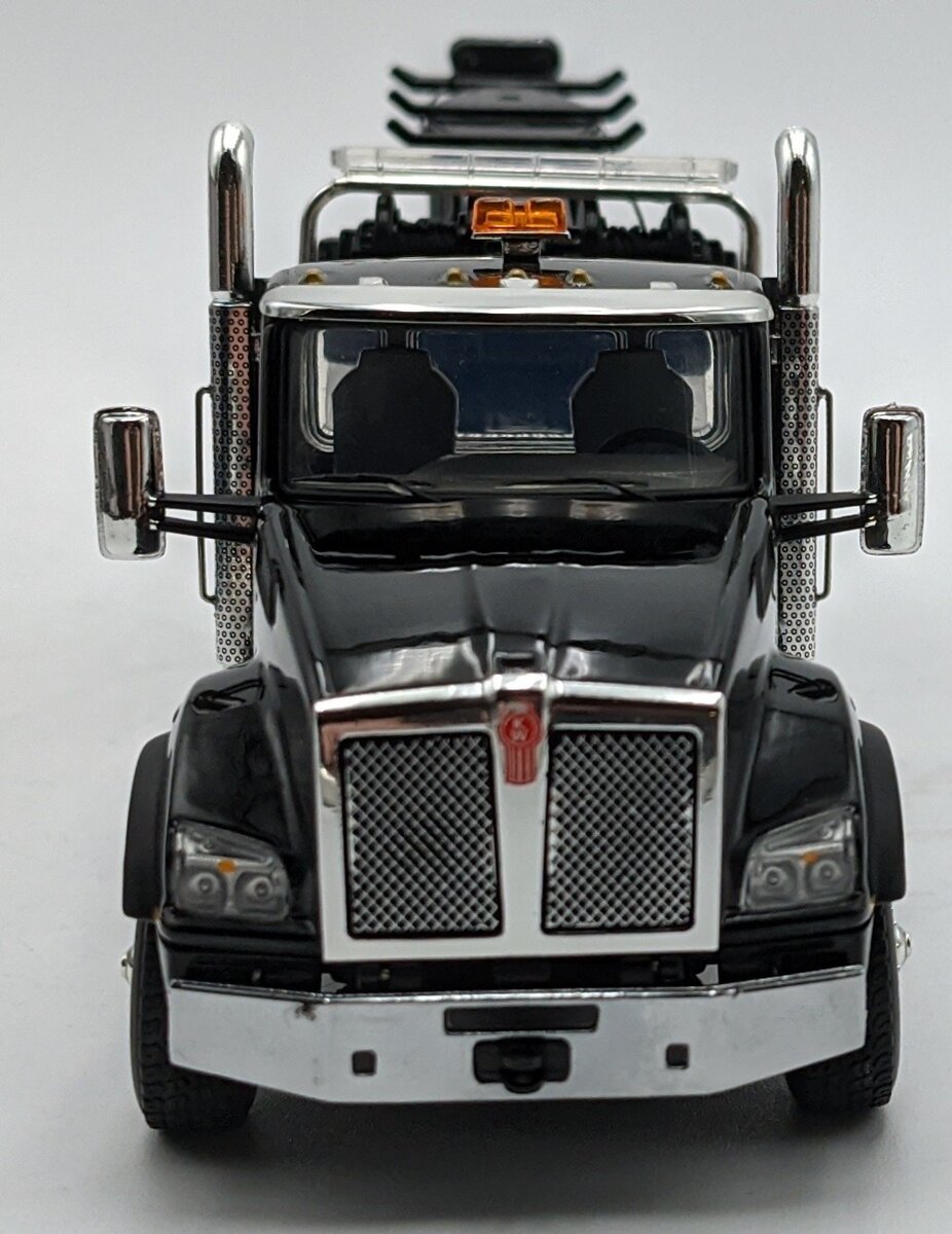 First Gear 50-3464 1:50 Black Kenworth T880 with Rotator Wrecker Diecast Model