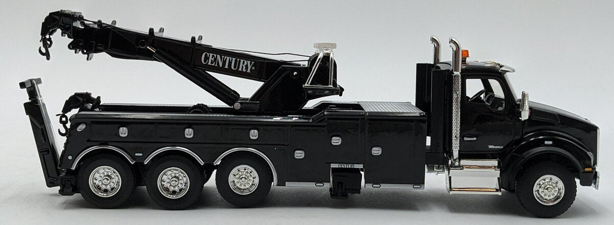 First Gear 50-3464 1:50 Black Kenworth T880 with Rotator Wrecker Diecast Model