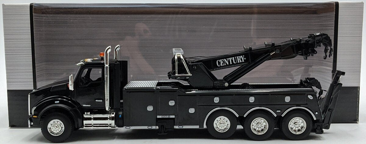 First Gear 50-3464 1:50 Black Kenworth T880 with Rotator Wrecker Diecast Model