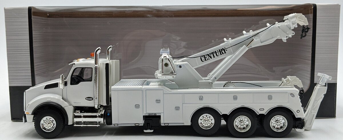First Gear 50-3467 1:50 White Kenworth T880 with Rotator Wrecker Diecast Model