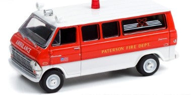 Greenlight Collectibles 67020-A 1:64 Paterson New Jersey FD '70 Ford Econoline