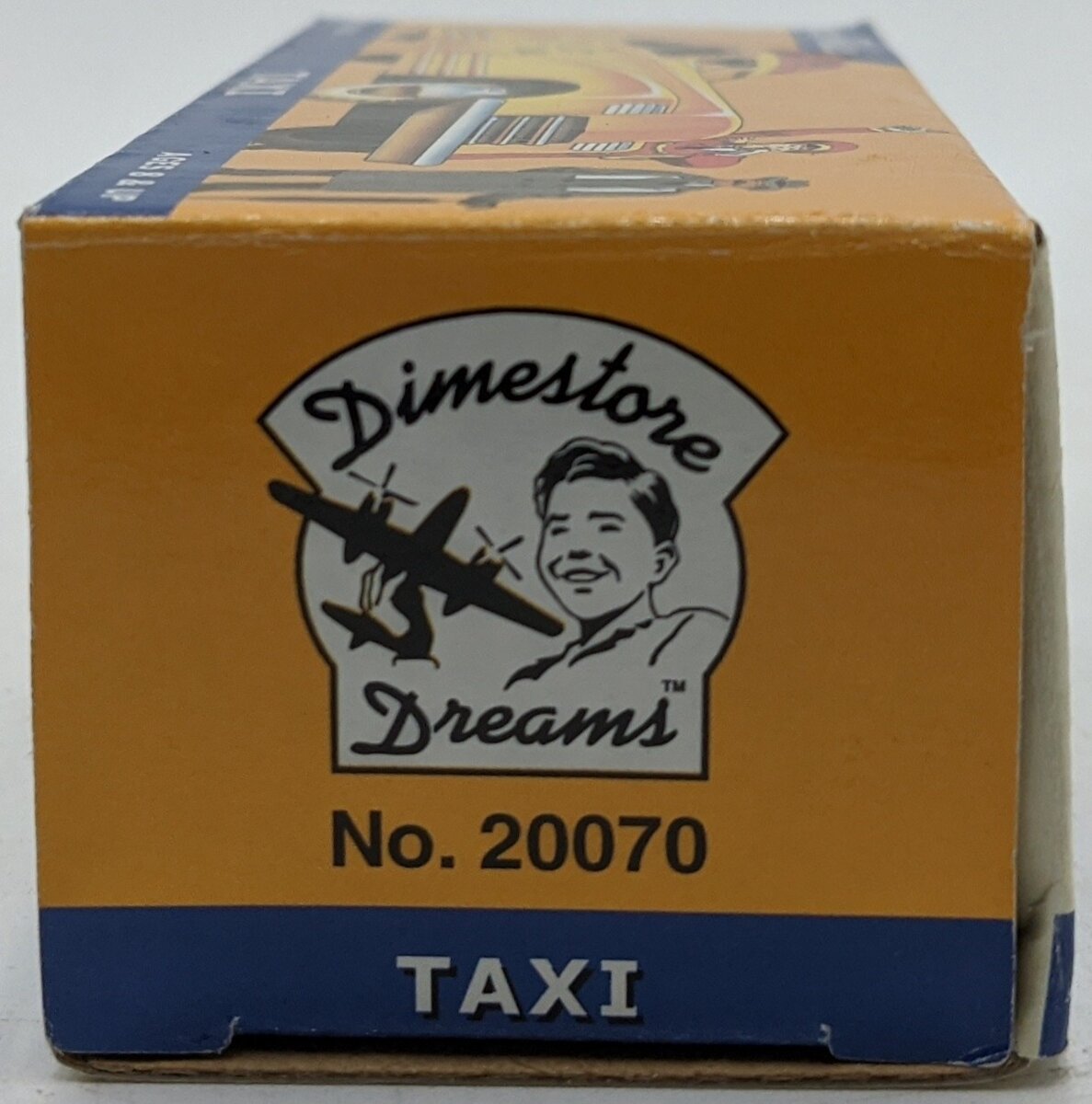 Dimestore 20070 1:43 Taxi City Cab Plastic Toys of the 40's and 50's