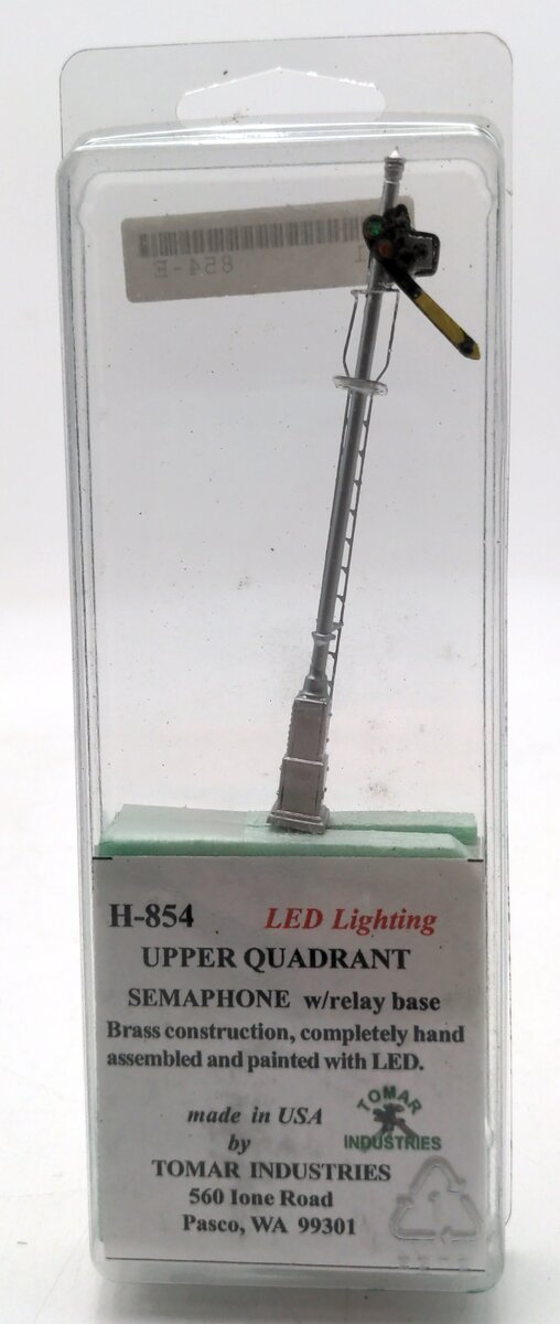 Tomar Industries HO H-854 Upper Quadrant Semaphore w/Relay Base