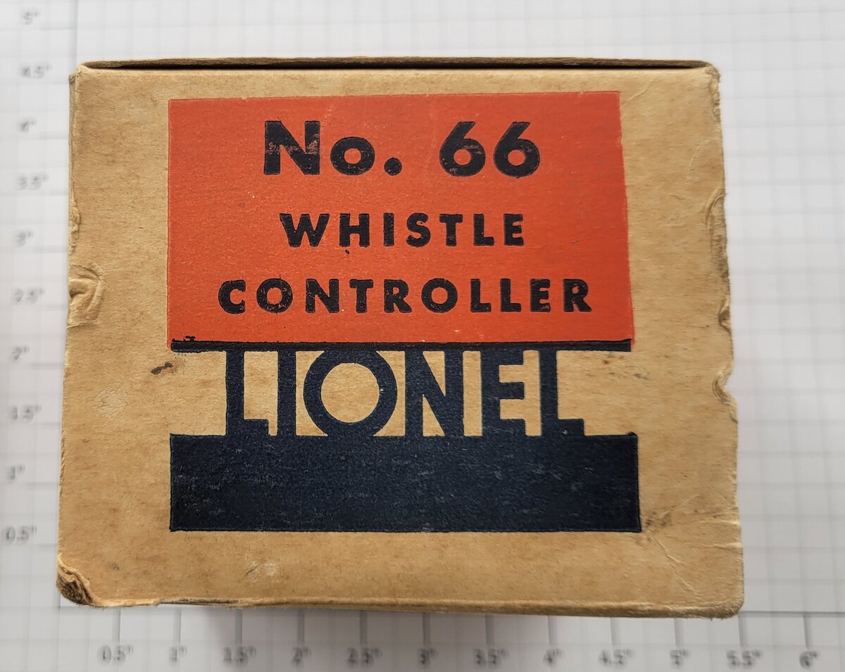 Lionel 66-Boxed O Gauge Whistle Controller with Box