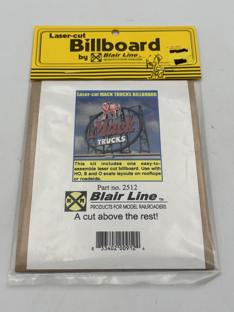Blair Line 2512 O Scale Billboard Mack Trucks Kit