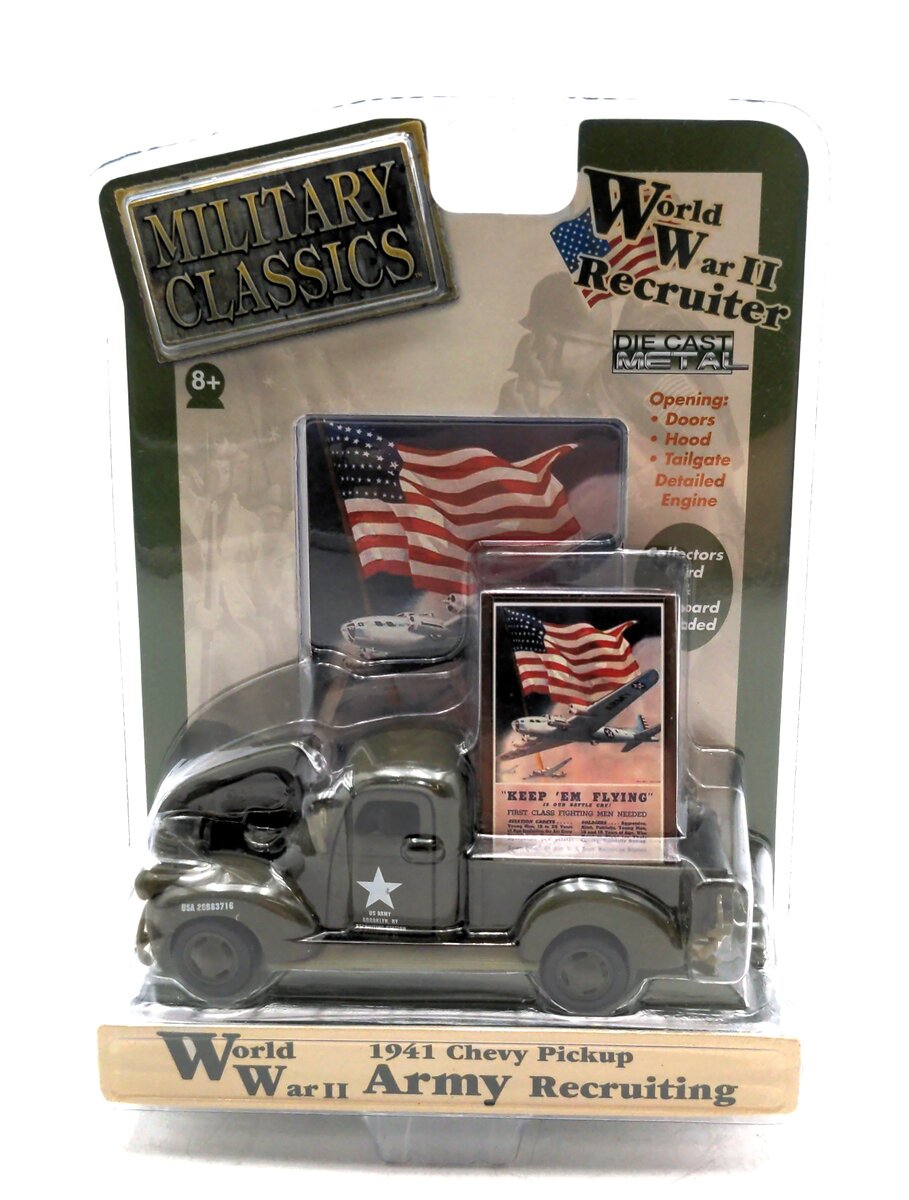 Gearbox 57191 Green Army Recruiting 1941 Chevy Pick Up WWII
