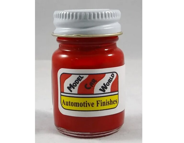 MCW Finishes 6238 Rangoon Red Gloss Enamel Paint - 0.5 oz Bottle (Pack of 6)