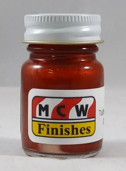 MCW Finishes 6655E Turbine Bronze Metallic Gloss Enamel Paint - 1/2 oz. Bottle
