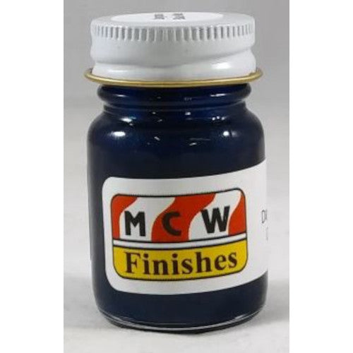 MCW Finishes 6300 Daytona Blue Metallic Enamel Paint - 15 ml. Bottle