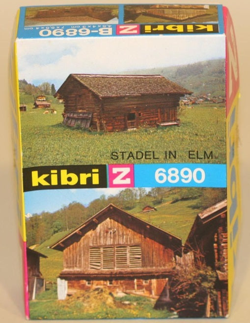Kibri B-6890 Z Scale Barn New/Old Stock West Germany Building Kit