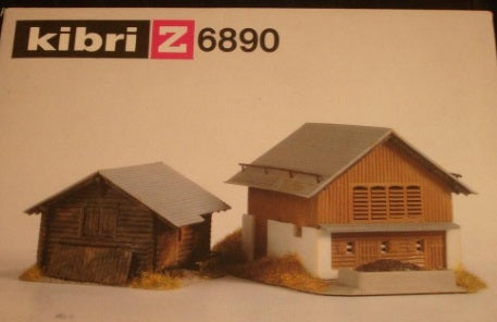Kibri B-6890 Z Scale Barn New/Old Stock West Germany Building Kit