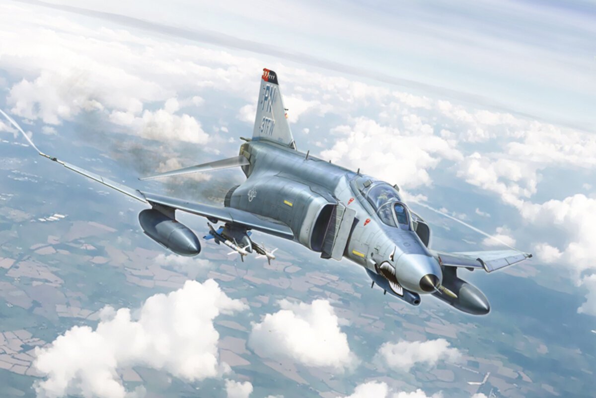 Italeri 1448 1:72 F4™E/F Phantom II™ Fighter Military Aircraft Plane Model Kit