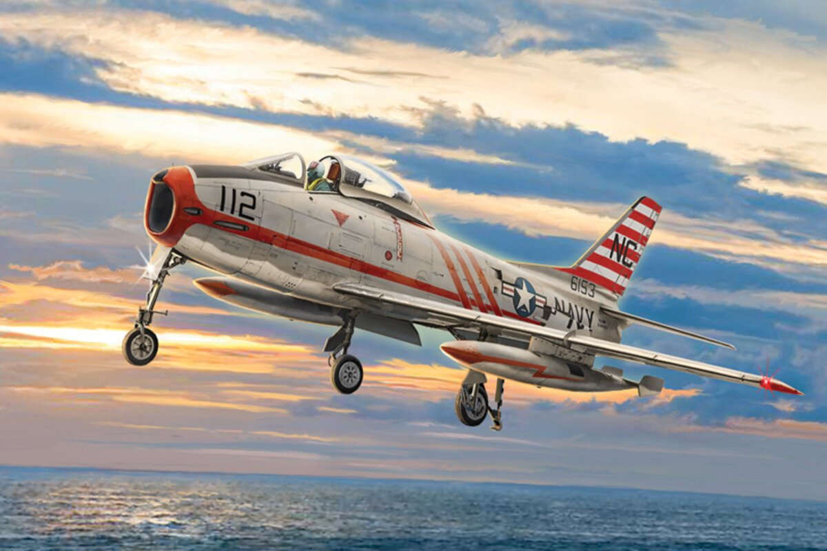 Italeri 2811 1:48 North American FJ-2/3 Fury Military Aircraft Plane Model Kit