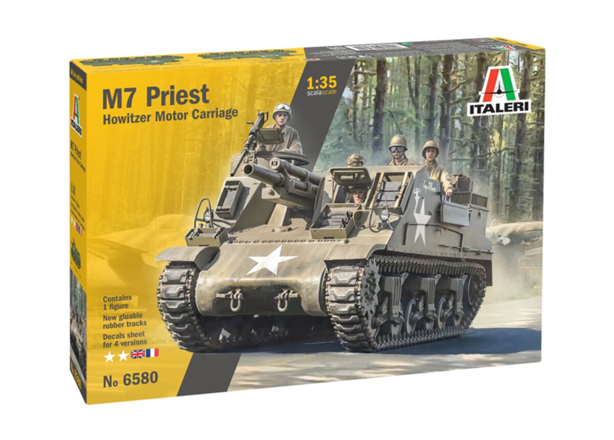 Italeri 6580 1:35 M7 Priest Military Vehicle Model Kit