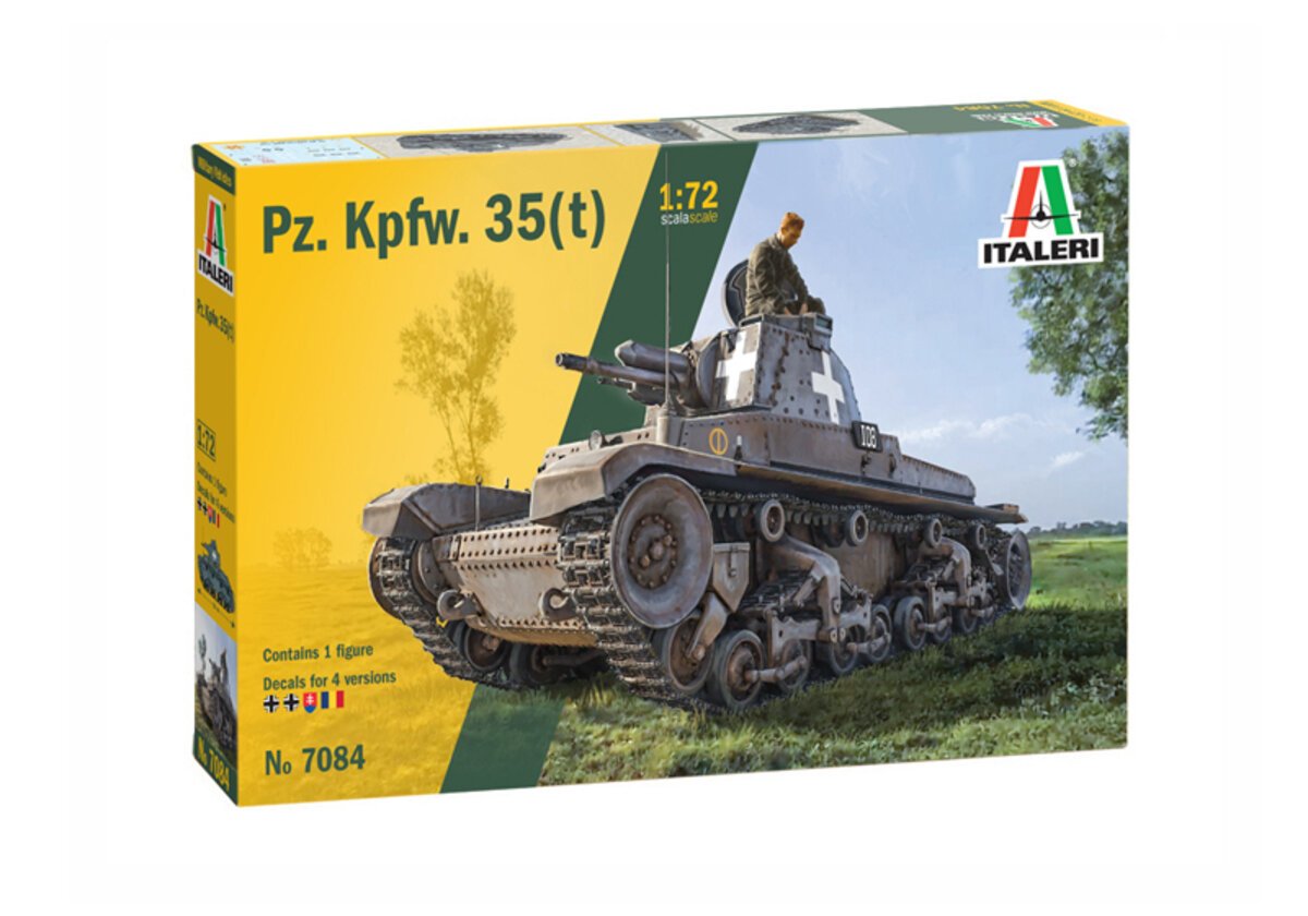 Italeri 7084 1:72 Pz.Kpfw. 35(T) Military Tank Model Kit