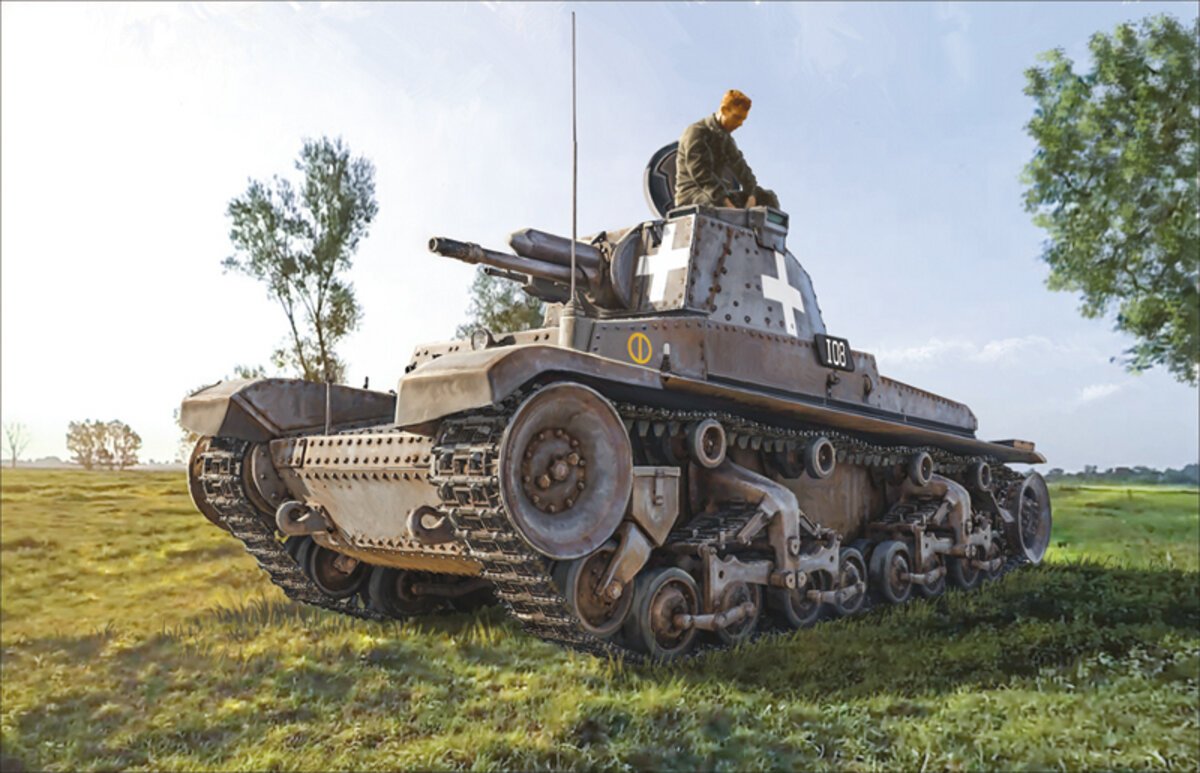 Italeri 7084 1:72 Pz.Kpfw. 35(T) Military Tank Model Kit