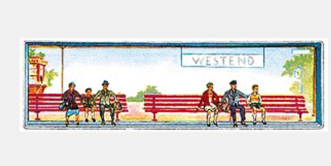 Merten Z 865 Z Scale Sitting Figures (Set of 6)