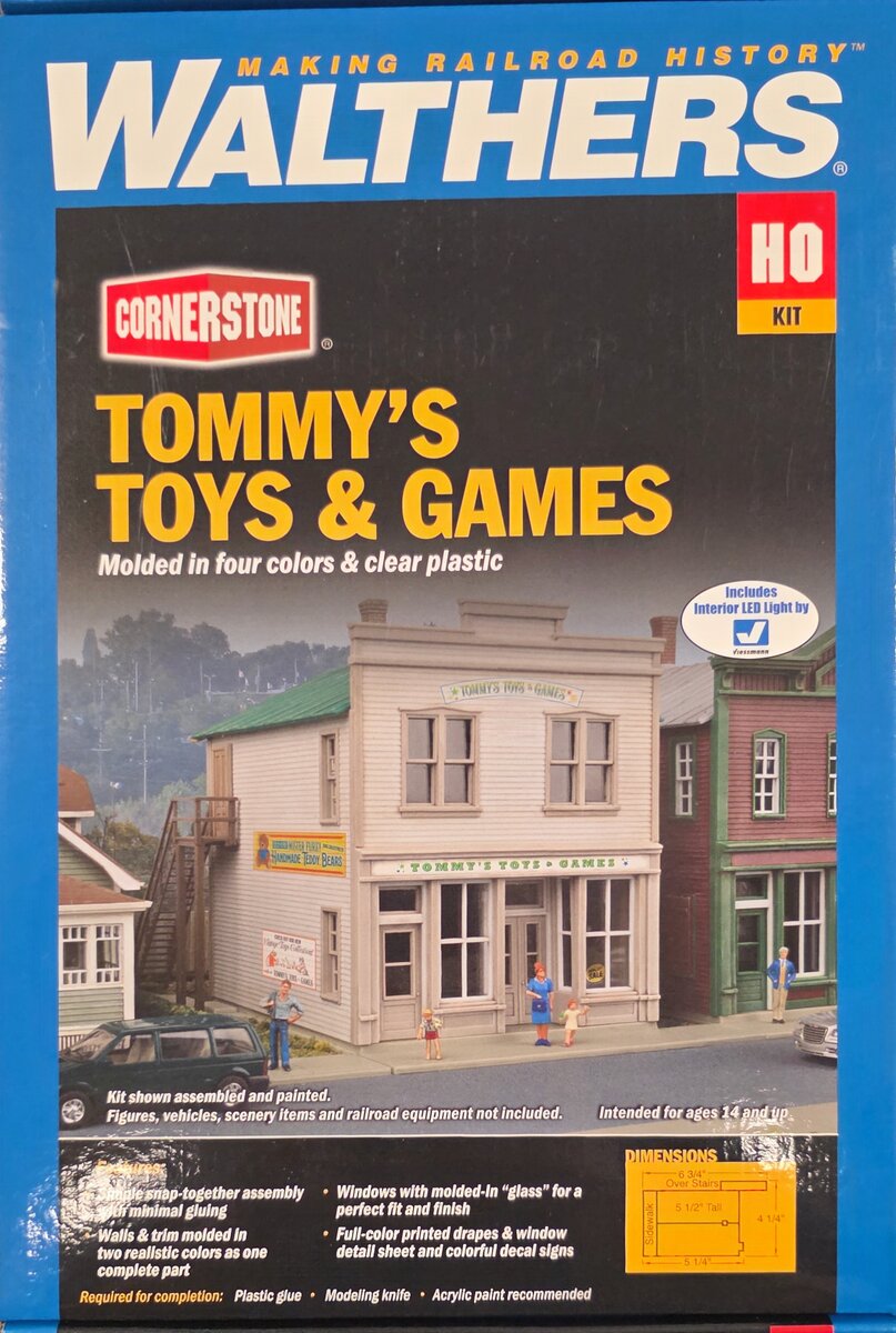 Walthers 933-3668 HO Tommy's Toys & Games Building Kit