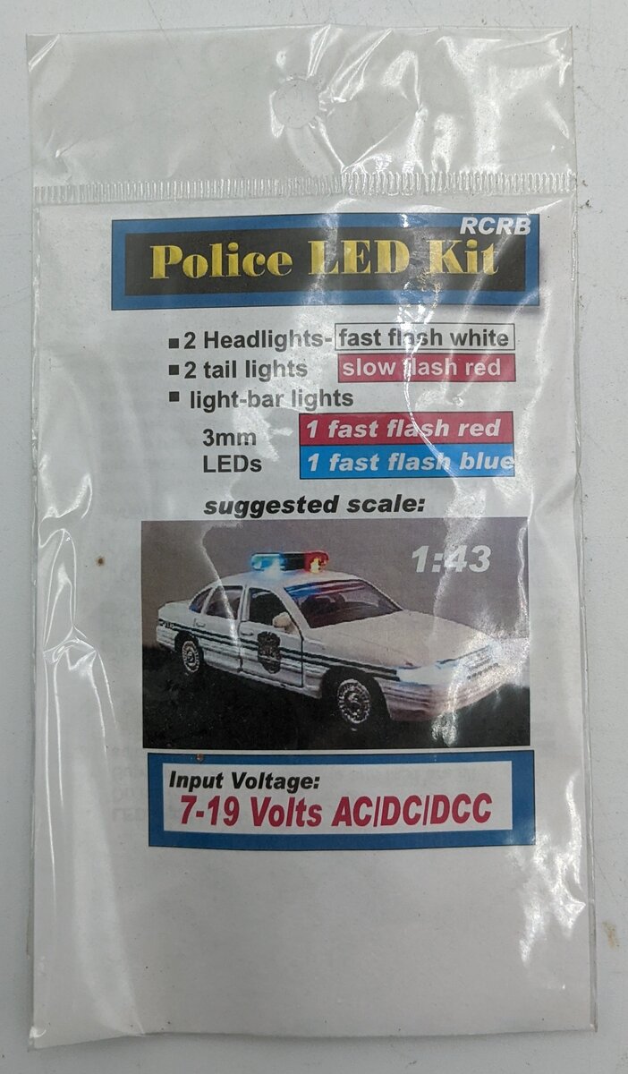 Evan Designs URCRB 1:43 Diecast Police Vehicles Lighting
