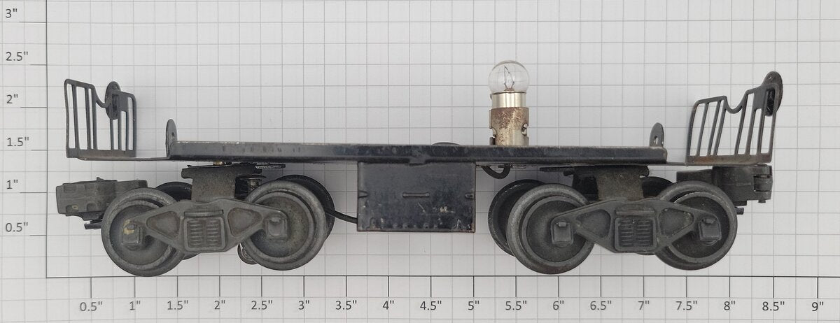 Lionel 6257-11 O Gauge Caboose Frame with Trucks, Lamp Socket, and Tool Boxes