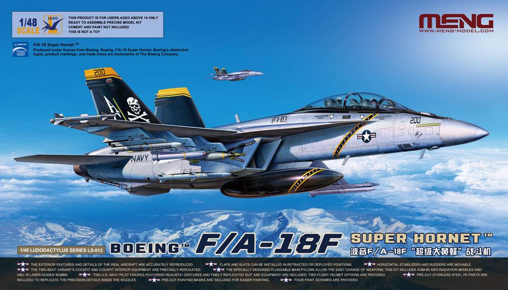 Meng Models LS-013 1:48 Boeing F/A-18F Super Hornet Aircraft Plastic Model Kit