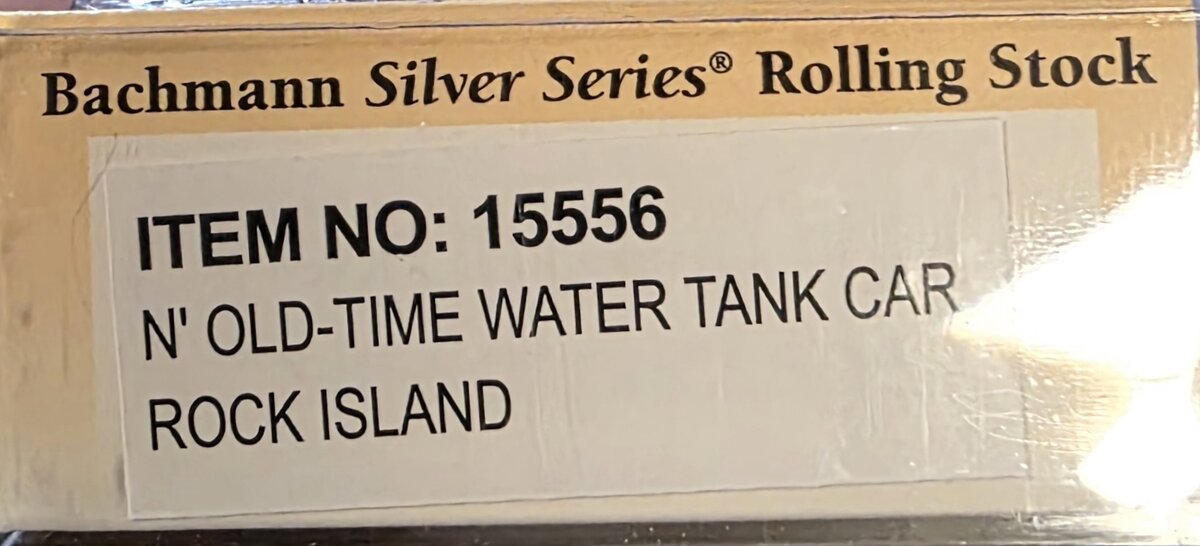 Bachmann 15556 N Chicago, Rock Island & Pacific Old Time Water Tank Car
