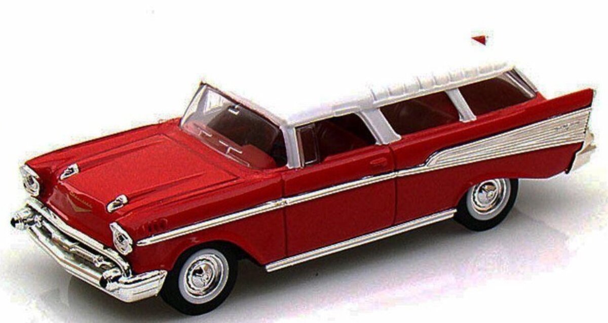 Road Signature 94243 1:43 Red & White 1957 Chevrolet Nomad