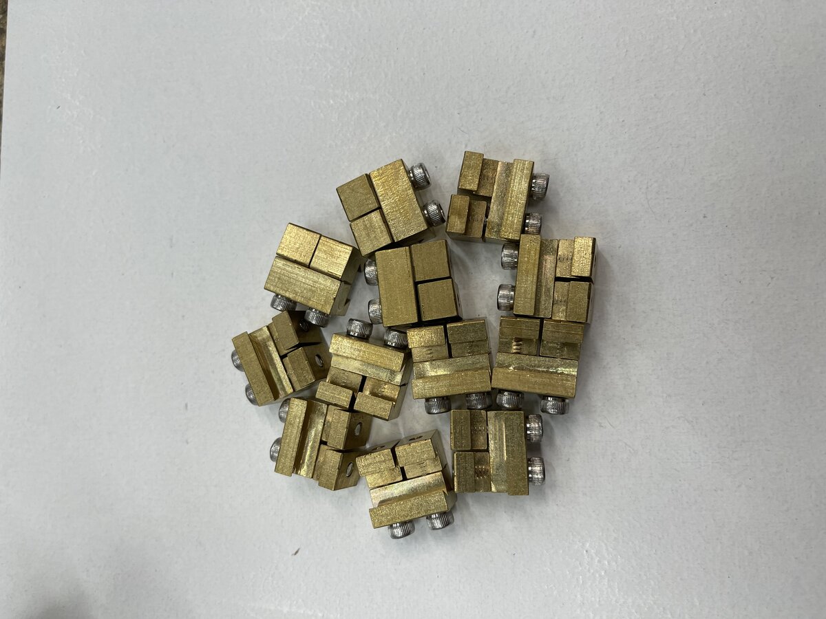 Split Jaw 332-OJSJC Brass Code 332 Over the Joiner Rail Clamp (Pack of 12)