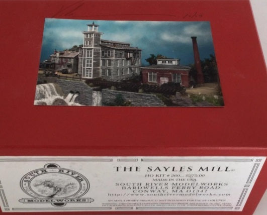 South River Model Works 260 HO Scale Wooden The Sayles Mill Building Kit
