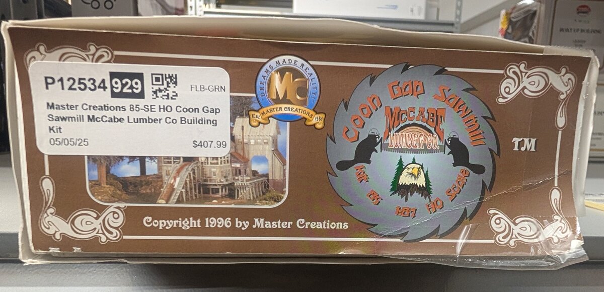 Master Creations 85-SE HO Coon Gap Sawmill McCabe Lumber Co Building Kit
