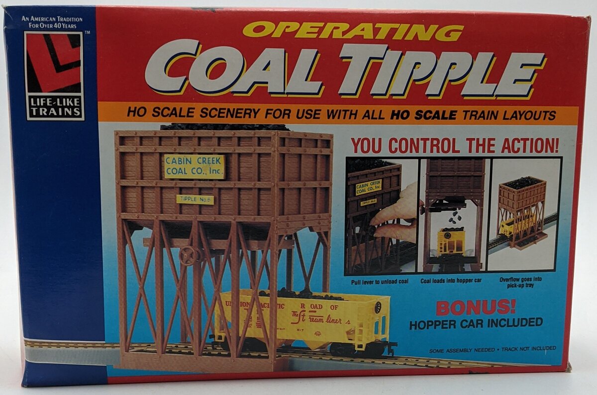 Life Like 8200 HO Scale Operating Coal Tipple Building Kit