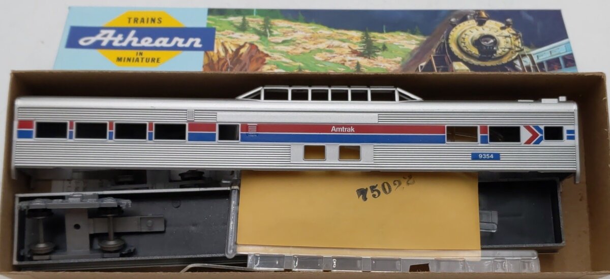 Athearn 1829 HO Scale Amtrak Passenger Car # 9354 Kit