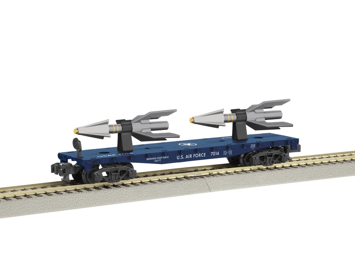 American Flyer 2119150 S Gauge U.S Air Force Missile Flatcar #7014