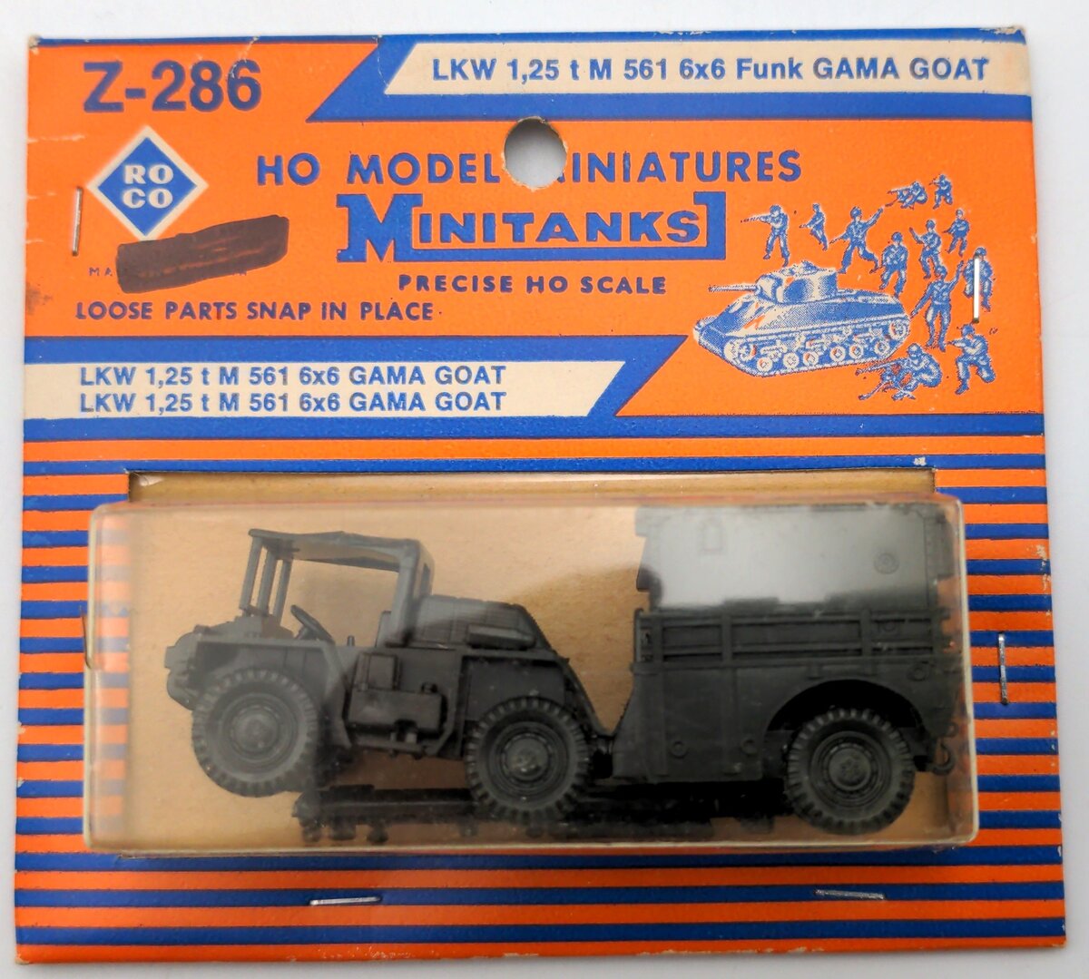 Roco Z-286 1:87 MiniTanks LKW 1.25 Ton M561 Funk Gama Goat