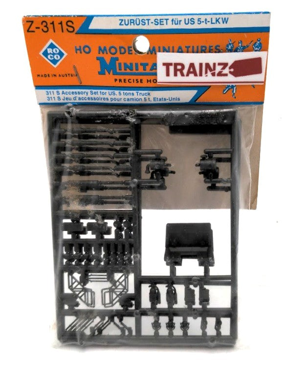 Roco Z-311S HO Minitanks Accessory Set For US 5 Tons Truck Plastic Kit