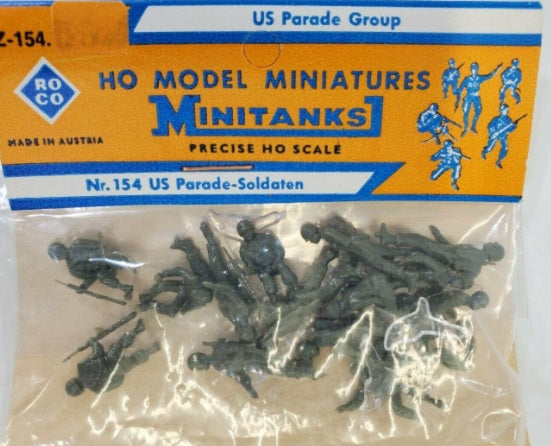 Roco Z-154 HO Scale Minitanks US Parade Group Military Plastic Figures