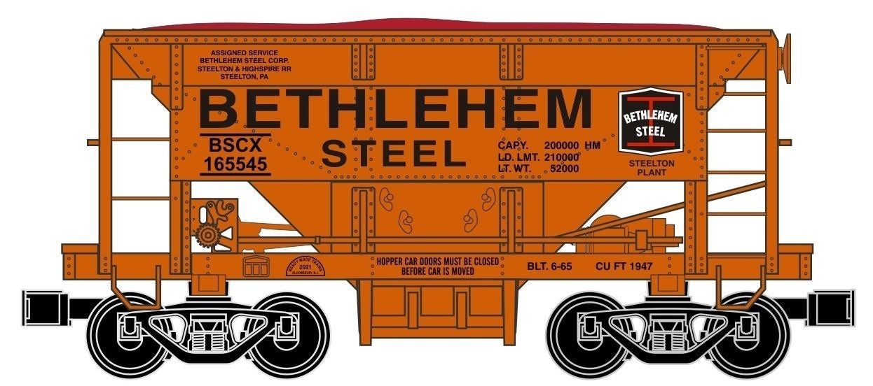 RMT 96719-4-21 O Bethlehem Steel Steelton Ore Car #165658