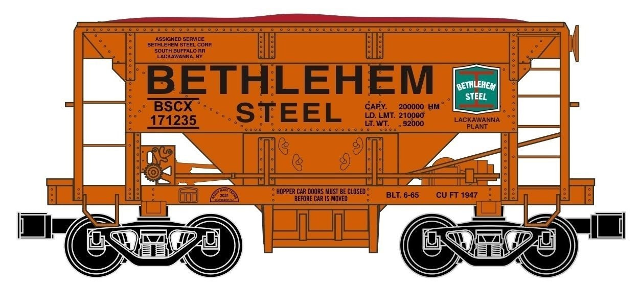 RMT 96719-5-21 O Bethlehem Steel Lackawanna Ore Car #171517